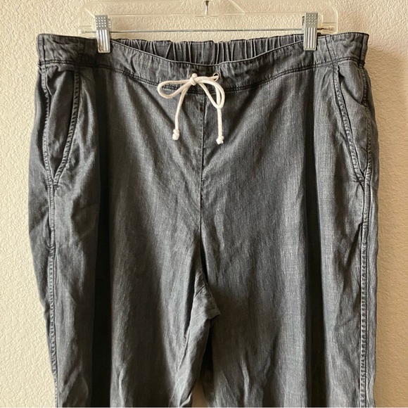 Eileen Fisher Gray Boho Coastal Grandma Pull On Tencel Drawstring Joggers L - Picture 5 of 9